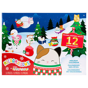 SQUISHMALLOWS Micromallows Adventní kalendář 12 ks