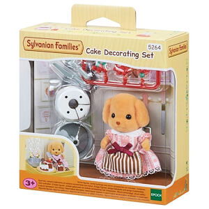 Sylvanian Families Set zdobenie tort a pudel