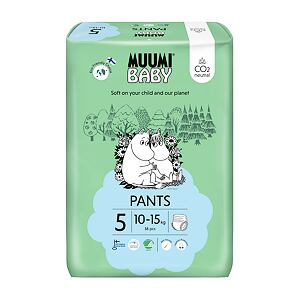 Muumi Baby Pants 5 Maxi+ 10-15 kg (38 ks), nohavičkové eko plienky