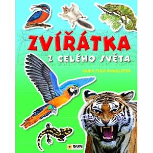Zvířátka z celého světa - Kniha plná samolepek