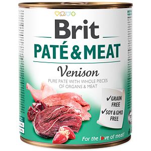 Konzerva BRIT Paté & Meat Venison 800 g