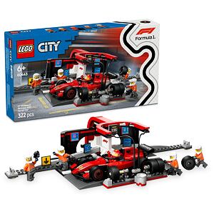 LEGO® City 60443 Zastávka v boxoch F1® a personál s vozidlom Ferrari