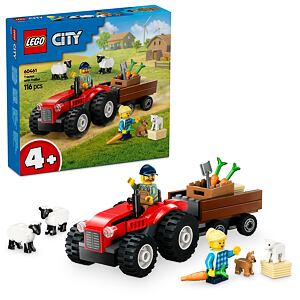 LEGO® City 60461 Červený traktor s přívěsem a ovcemi