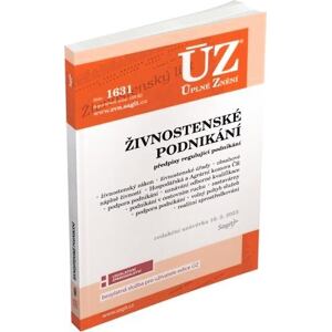 ÚZ 1631 Živnostenské podnikání, volný pohyb služeb, podpora podnikání
