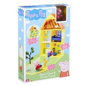 Teddies PEPPA PIG - domeček se zahrádkou, figurkou a příslušenstvím