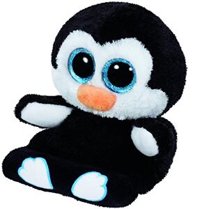 TY Meteor Plyšová zvířátka - držák na mobil - Peek-a-Boos PENNI - penguin