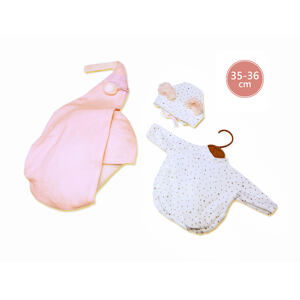 Llorens M635-66 obleček pro panenku miminko NEW BORN velikosti 35-36 cm