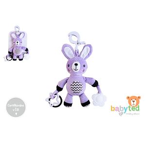 Babyted Zajíček/Zajíc chrastítko plyš 30cm závěs na postýlku/kočárek