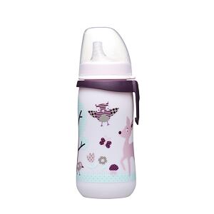 Nip láhev First cup, 330 ml, holka, silikon dudlík na pití