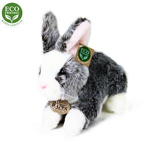 Rappa Plyšový králík ležící 23 cm ECO-FRIENDLY