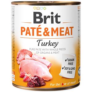 Konzerva BRIT Paté & Meat Turkey 800 g