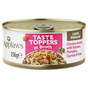 Konzerva APPLAWS Dog Chicken, Salmon & Rice 156 g