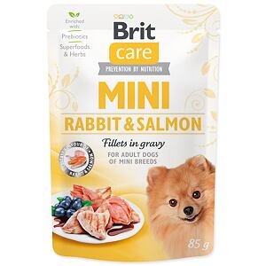 Kapsička BRIT Care Mini Rabbit & Salmon fillets in gravy 85 g