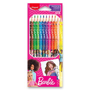 Maped Barbie Bezdrevé pastelky 12 ks