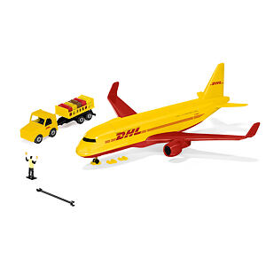 SIKU Super - DHL nákladné lietadlo s príslušenstvom