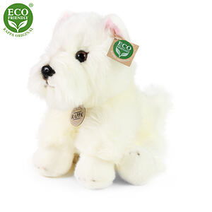 Plyšový pes westík sedící 30 cm ECO-FRIENDLY