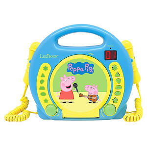 Lexibook Přenosný CD přehrávač Prasátko Peppa se 2 mikrofony