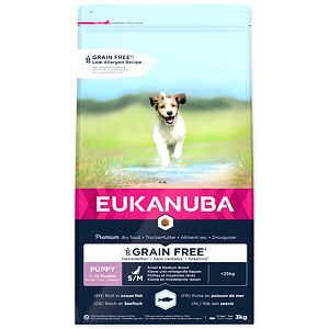 EUKANUBA Puppy & Junior Small & Medium Breed Grain Free Ocean Fish 3 kg