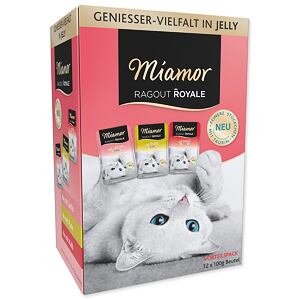 Kapsičky MIAMOR Ragout Royale krůta, losos, telecí v želé multipack 1200 g