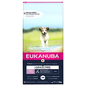 EUKANUBA Puppy & Junior Small & Medium Breed Grain Free Ocean Fish 12 kg