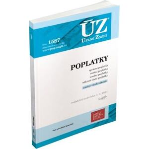 ÚZ 1587 Poplatky - správní, soudní, místní, ostatní
