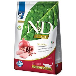 KRMIVO N&D PRIME CAT NEUTERED - CHICKEN & POMEGRANATE ADULT 5KG