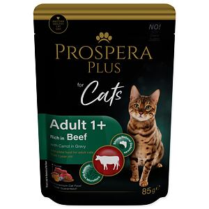 Kapsička Prospera Plus Adult 1+, Beef, Carrot 85g