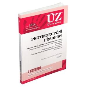 ÚZ 1614 Protikorupční předpisy