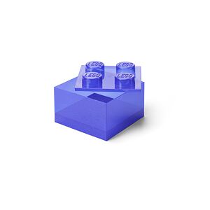 LEGO úložný box 4 s víkem - třpytivá fialová