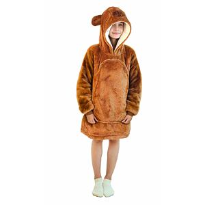 Cozy Noxxiez CH327 Kapybara - hrejivá televízna mikinová deka s kapucňou pre deti 7 - 12 rokov