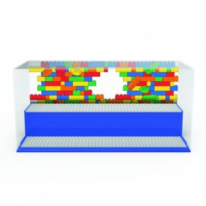 LEGO ICONIC herní a sběratelská skříňka - modrá