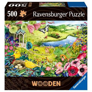 Ravensburger Drevené puzzle Divoká záhrada 500 dielikov