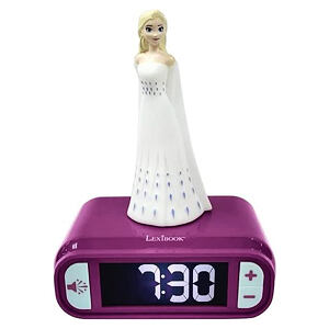 Lexibook Dětský budík Disney Frozen Elsa s nočním osvětlením