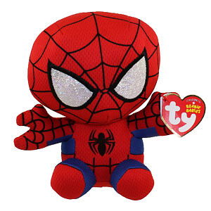 Meteor TY Beanie Babies Marvel SPIDERMAN, 15 cm