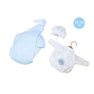 Llorens M635-65 obleček pro panenku miminko NEW BORN velikosti 35-36 cm