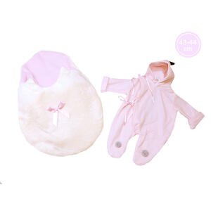 Llorens M843-20 obleček pro panenku miminko NEW BORN velikosti 43-44 cm