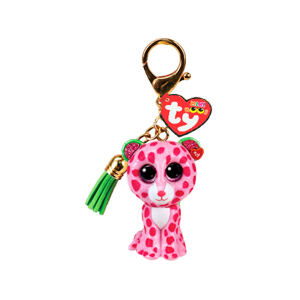 TY Mini Boos Clip GLAMOUR - růžový leopard