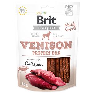 Snack BRIT Jerky Venison Protein Bar 80 g