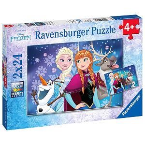 Ravensburger Detské puzzle Disney Ľadové kráľovstvo 2x24 dielikov