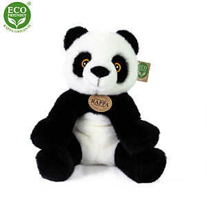 Plyšová panda sedící 27 cm ECO-FRIENDLY