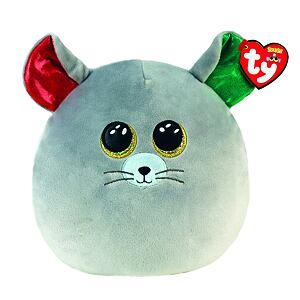 METEOR Ty Squish-a-Boos CHIPPER, 22 cm - vánoční myš 
