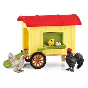 Schleich Farm World Pojazdný kurník