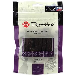 Pochúťka PERRITO Duck Soft stripes 100 g