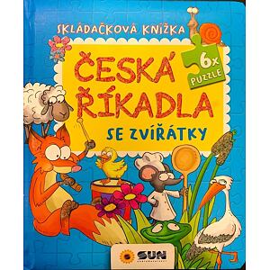 Česká říkadla se Zvířátky - Skládačková knížka