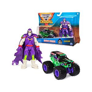 106055108 MONSTER JAM KOVOVÉ AUTO S FIGURKOU - poškozený obal
