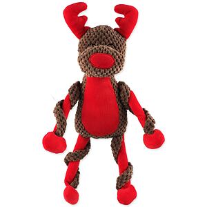 Hračka Dog Fantasy Winter Tale sob plyš pískací 40cm