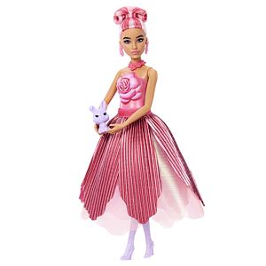 25JMF59 Mattel Barbie Petal POP Květinové překvapení - červená růže - poškozený obal