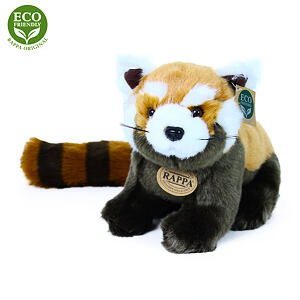 Rappa Plyšová panda červená 25 cm ECO-FRIENDLY