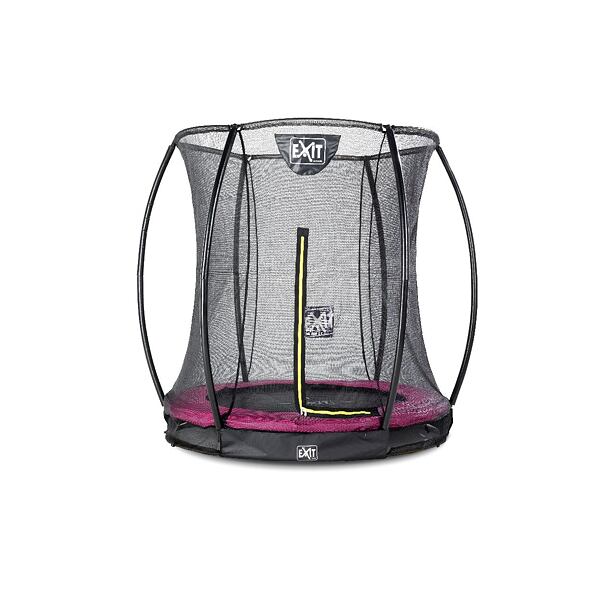 EXIT TOYS Silhouette pozemní trampolína ø183cm s ochrannou sítí - růžová