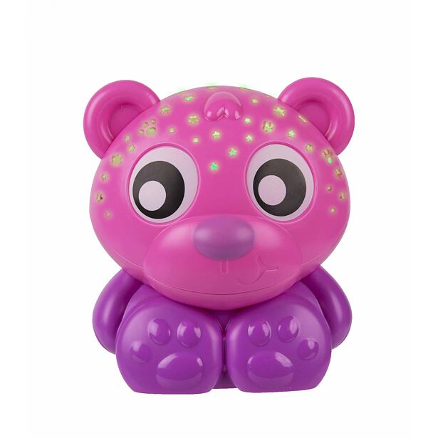 Playgro - Usínací lampička medvídek s projektorem - růžový